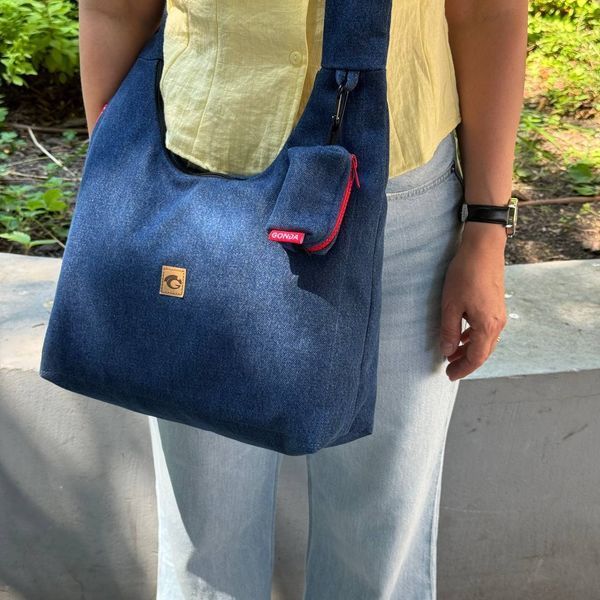 Сумка "Hg Bag" Денім. Блакитна HG 2300-denim фото