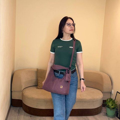 Сумка "Lil Bag" Денім. Рожевий Lil 2100-denim фото