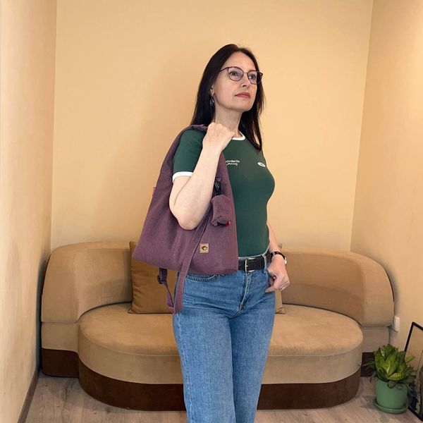Сумка "Lil Bag" Денім. Рожевий Lil 2100-denim фото